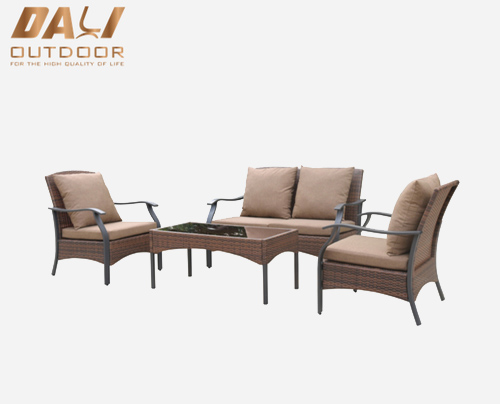 model baru sofa set percakapan kursi empuk sofa rotan outdoor furniture